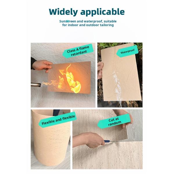 Flexible Soft Stone Wall Cladding In Modern Design Style For Fireproof Exterior Decoration