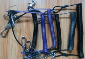 Various new designs custom OEM retractable tool coil tether lanyards in different colors