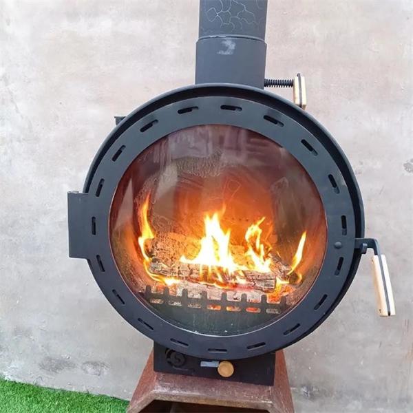 Cheap Decorative Wood Burning Rotating Fireplace Ceiling Mounted Suspended Stove for sale