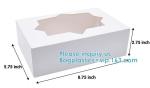 Chocolate Takeaway kraft, Christmas Cookie Bakery Treat Box Set With Window,