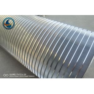 Continuous Slot Profile Wedge Wire Screen SS304 Industrial Filtration