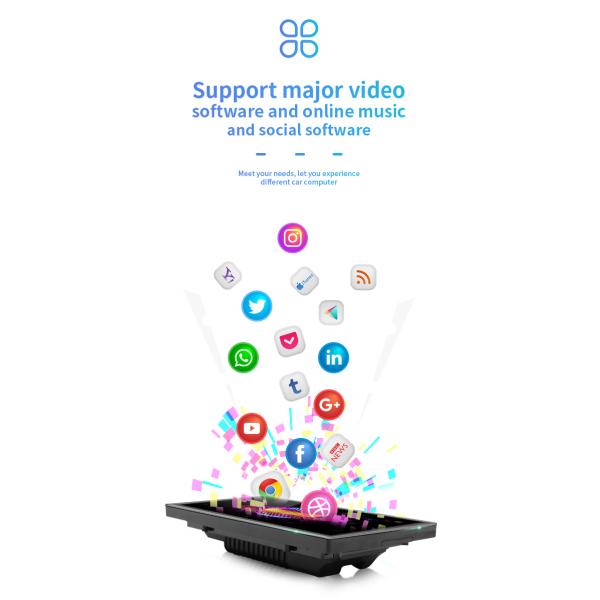 10 Inch Android Car Audio GPS Navigation 4 Core Intelligent Big Screen Central Control Display Integrated Machine
