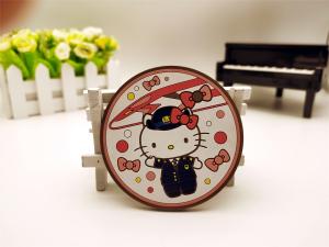 China Reusable PVC Key Holder , Custom Rubber Keychains Hello Kitty Themed on sale