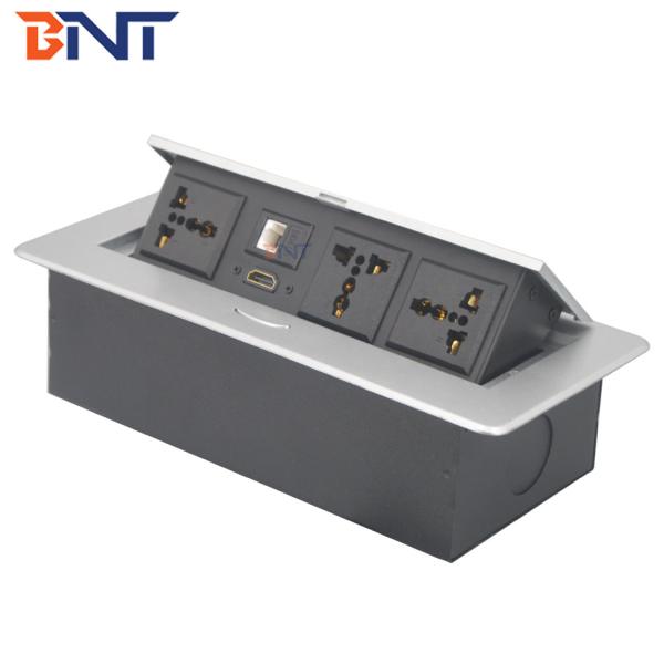 multimedia conceal style desktop pop up power socket
