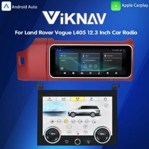 Best Viknav 12.3 Inch Touch Screen Car Radio And AC For Land Rover Range Rover Vogue L405 2013-2017 Multimedia Player GPS Navigation Head Unit (Red All) wholesale