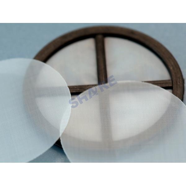 40 Micron Nylon Mesh Screen Cutted Shapes Disc For Injection Moulding Filters