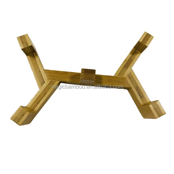 Functional Bamboo Pet Feeder with 2 Ceramic Bowls Sustainable and Multifunctional