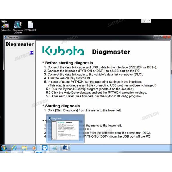 KUBOTA diagnostic scanner Python interface