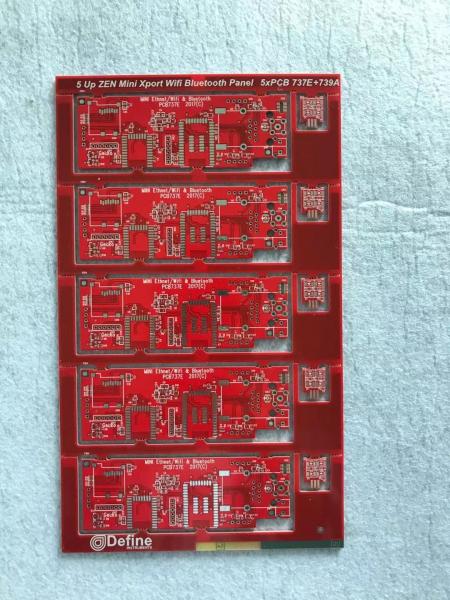 Cheap Data logger PCBs with peelable Mask red soldermask Printed Circuit Board for sale