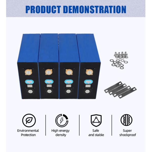 280ah 3.2V LFP Rechargeable Prismatic LiFePO4 Battery Cell For Boats Golf Carts