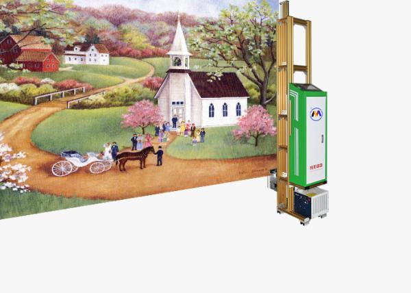 Cheap CMYK Ink Wall Digital Printer for sale