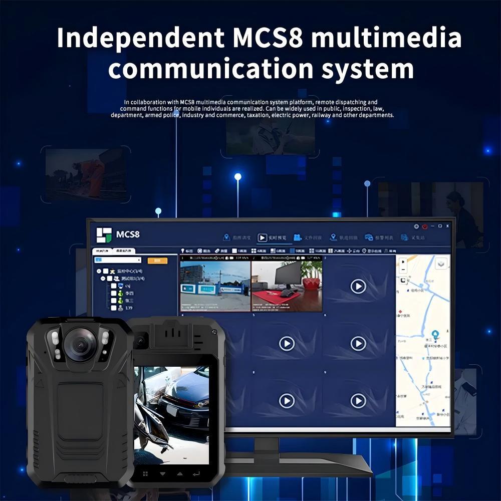 2K Premium Portable Body Worn Camera with Audio Recording Wearable Night Vision GPS for Law Enforcement