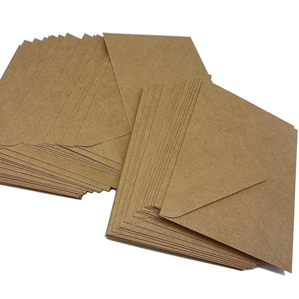Custom Size Printable Recycle Color Black White Brown Kraft Paper Envelope