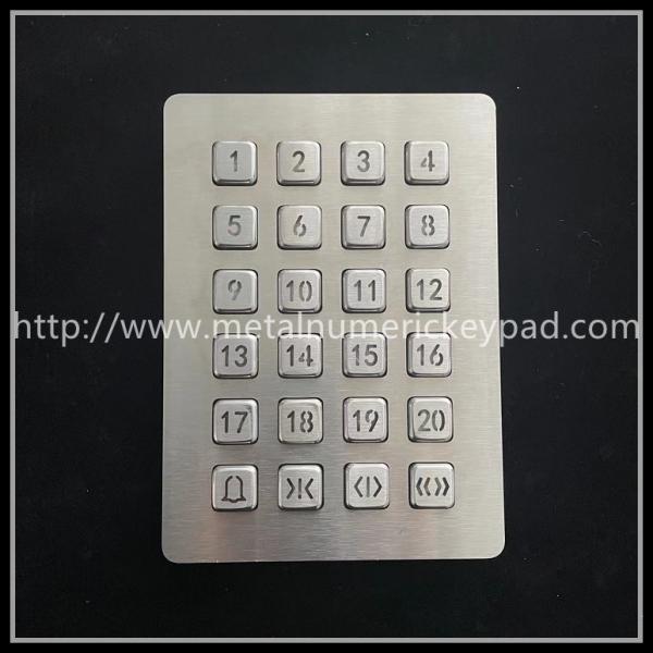 Cheap ODM 24 Key Backlit Numeric Keyboard Access Control Digital Metal Keyboard for sale