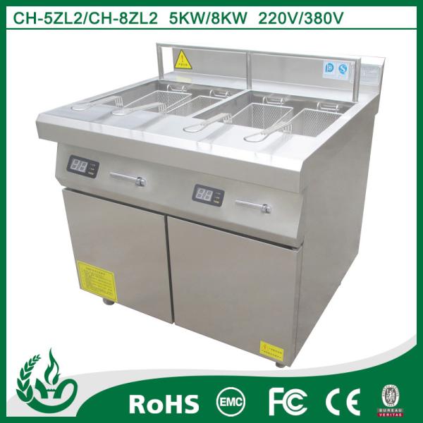 Cheap Freestanding Induction Deep Fryer Rust Resistant 50-60HZ For Western Restaurant for sale