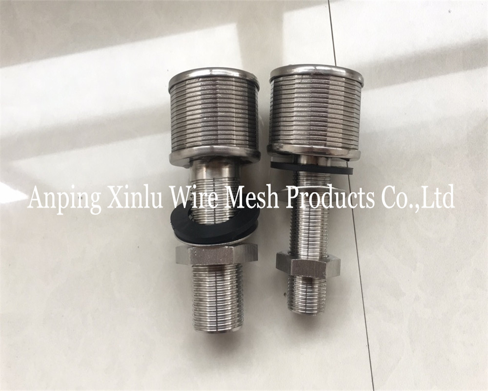 1-1/2" Diameter Wedge Wire Strainer Nozzle for Filter Tank Effective Filtration Solution