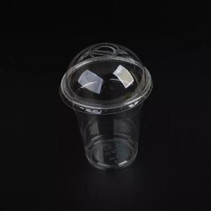100% Biodegradable PLA Cups Eco Friendly Clear Milk Tea Jelly Cups With Lids