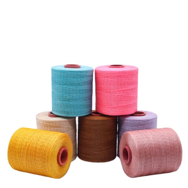 1.0mm Hand-sewn Leather Thread MERCERIZED for Shoes 100% Polyester Waxed Sewing Thread
