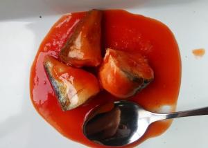 Tinned Mackerel Fish Body Part / Tail / Whole Piece In Tomato Sauce