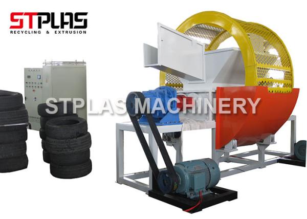 Cheap Car / Truck Waste Tyre Shredding Machine For Rubber Recycling High Efficient for sale
