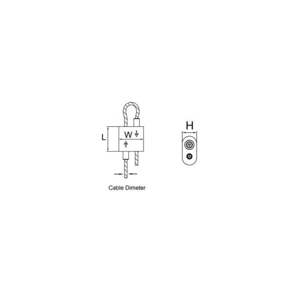 Y Style Toggle Termination Kits By Steel Cable Loop Clamp By Cable Loop Crimp