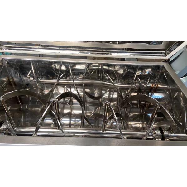 Dry Powder Granules Horizontal Ribbon Mixer 304 Double Helical Ribbon Blender