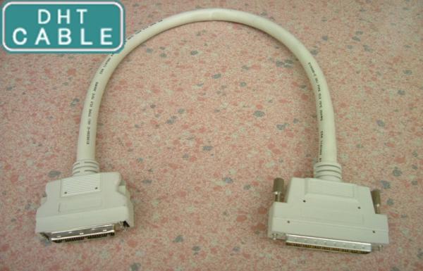Cheap Beige Computer Custom Cable Assemblies , Latch Type 6 Feet Custom Data Cables for sale