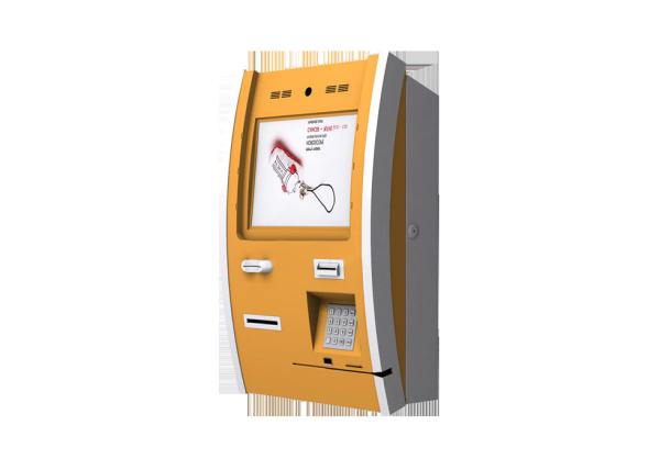Cheap Wireless Touchscreen Wall Mount Kiosk With Thermal Printer For Ticketing V618 for sale