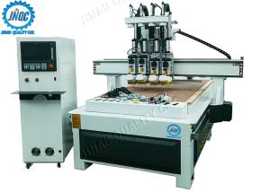 Automatic Tool Changer Computer Controlled Wood Router Machine With 4 Heads