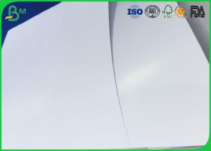 80gsm 90gsm 31 * 43 Glossy White Paper , Double Sides Satin Coated Paper