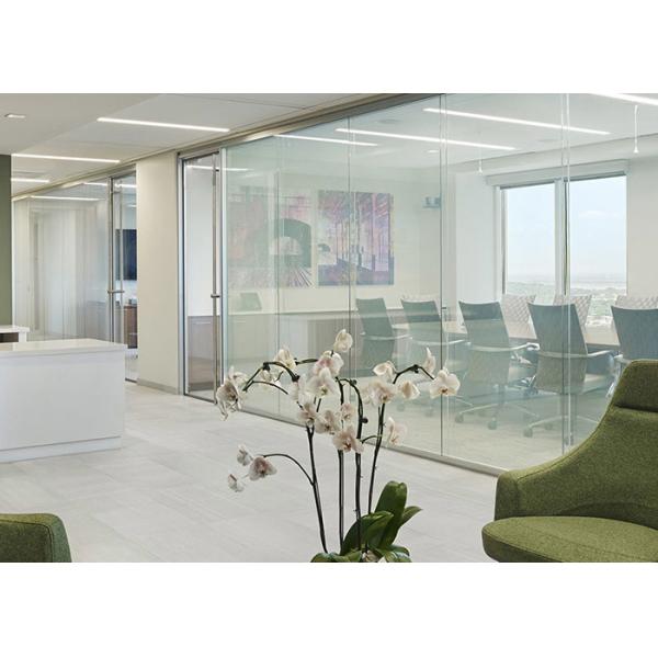 Office Partition Wall Demountable Dimmable Glass Atomized Glass PDLC Adjustable Customized Size