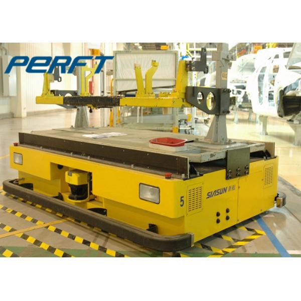 Heavy Duty Automated Guided Vehicles In Industrial Material Handing During Factory Warehouse