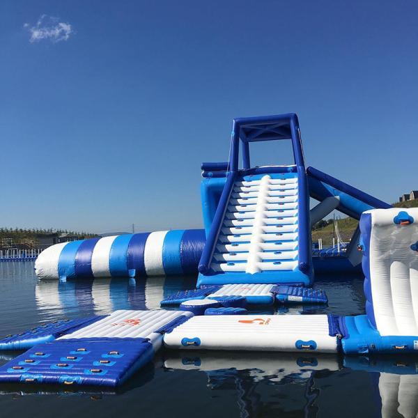 Cheap Giant Inflatable Water Tower With Blob For Aqua Park for sale