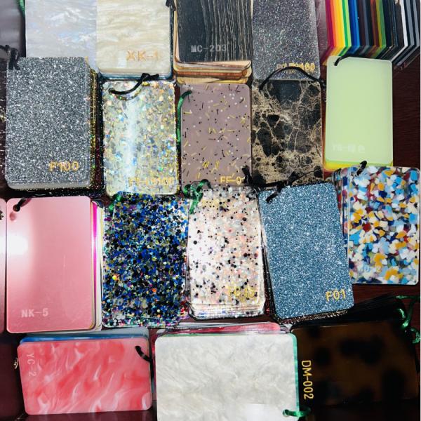 High Glossy 10mm 6mm Patterned Acrylic Sheet Plastic Cast For Jewelry