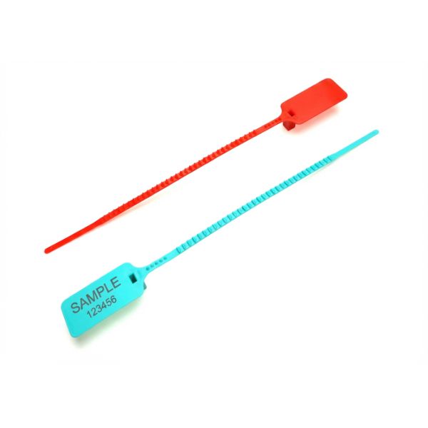 Custom Logo Plastic Truck Seals 398N Tensile Strength 190mm Working Length