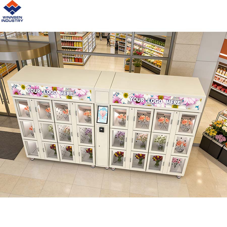 Winnsen Flower Retail Solution Fresh Bouquet Machine Smart Bouquet Vending Machine Automat