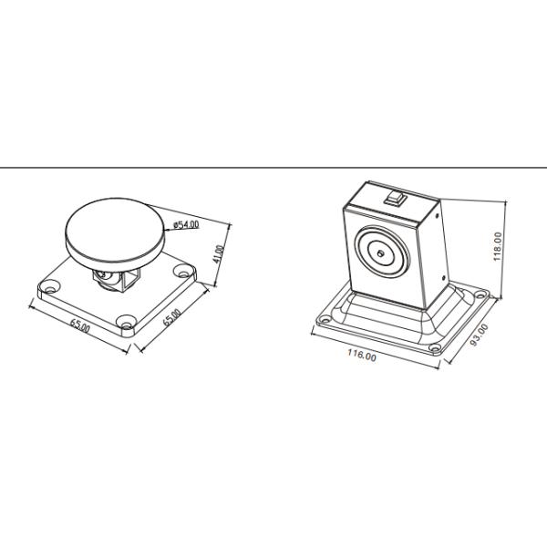 Automatic Magnetic Door Holder Security Stand Floor Type DC24V