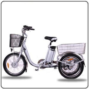 Best CE Approved 36V 250W White Electric Tricycles Lithium Battery 3 Wheel Electric Bike wholesale