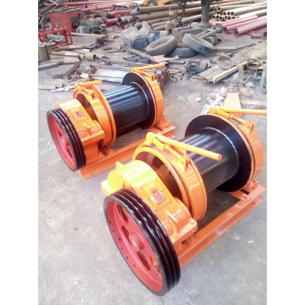 Durable Diesel Powered Winch Mounted On A Tractor