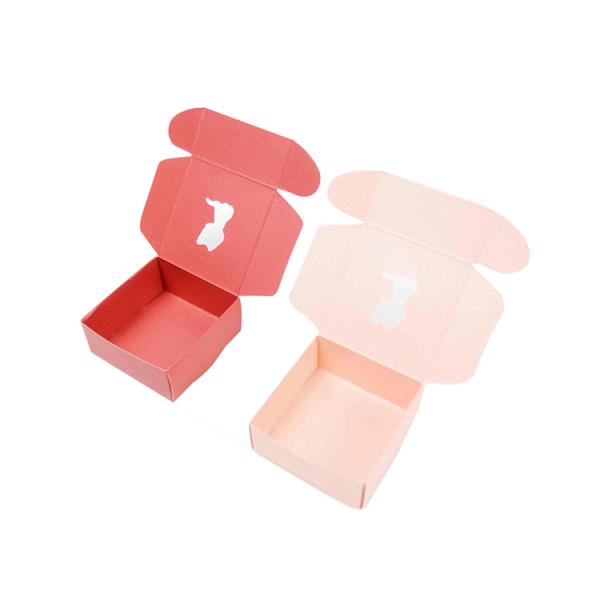 Small Paper Full Color Printed Boxes Handmade Soap Packaging Box With Window Hole