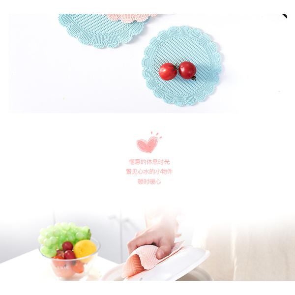 Lower Shape Large Heat Resistant Silicone Mat Drink Cup Coasters