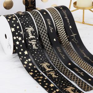 Best 100% Polyester Custom Printed Grosgrain Ribbon Single Face wholesale