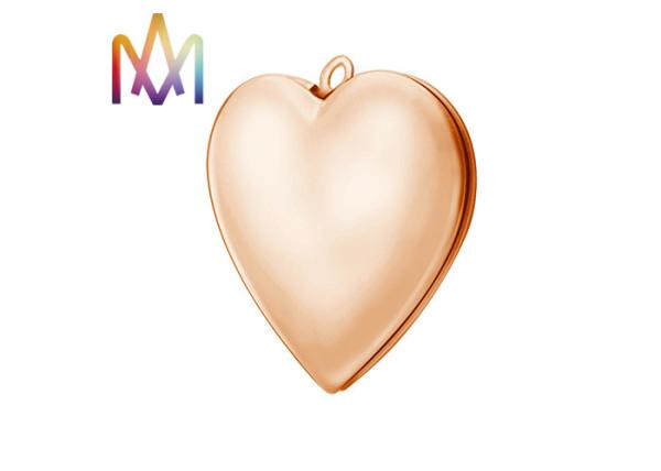 Cheap SUS304 Heart Picture Frame Charm for sale