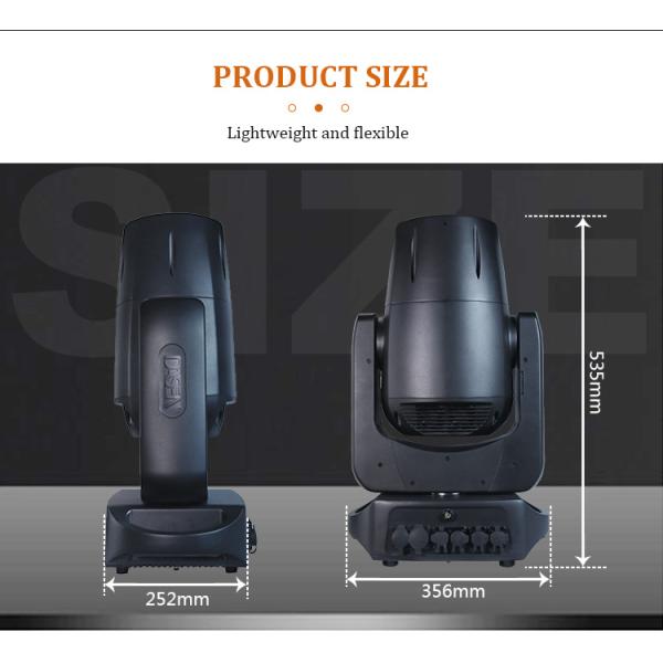 100W CMY Laser Beam Head Stage Light Moving Head Light IP66 Waterproof