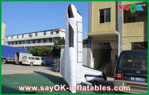 Best White Oxford Cloth Custom Inflatable Products Plane Spaceflight Aircraft Model For Event wholesale