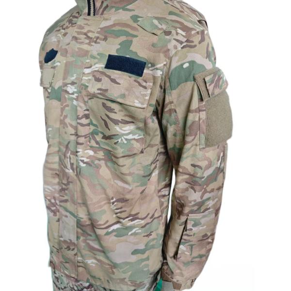 Fashion Camo Military Jacket With Zipper And Velcro For Comfortable Wear