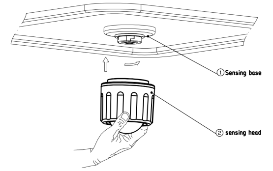 Tuya 12Vdc Wireless Networking High Bay Sensor, 12m Max Mounting Height, Zhaga Book18 interface