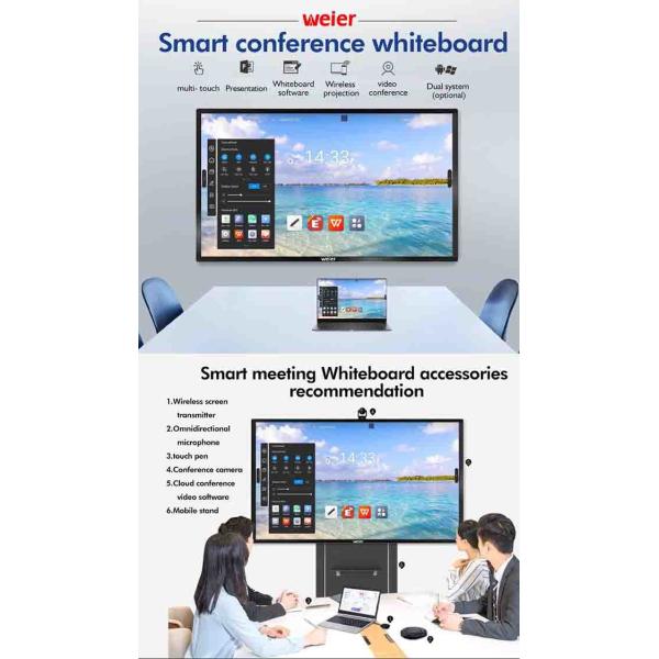 OEM Interactive Writing Board 4K LCD 85 Smart Board Finger Touch