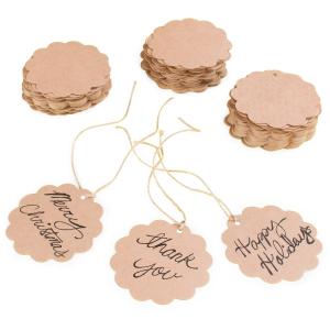 Best Light Weight Blank Christmas Custom Printed Hang Recyclable Featuring Cardboard Gift Tags wholesale