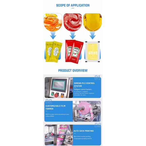 Vertical Automatic Sachet Packing Machine Multifunction Tomato Filling Ketchup Liquid